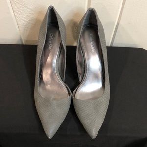 Calvin Klein Gray Heels